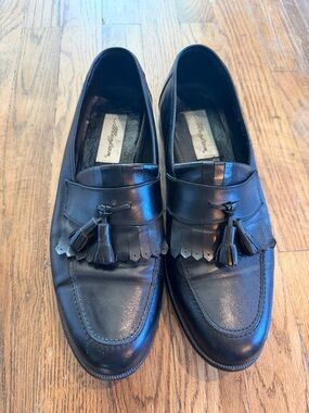 Mezlan Classic Black Tassel Loafers - Men